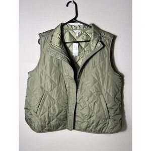 Green Quilted Vest